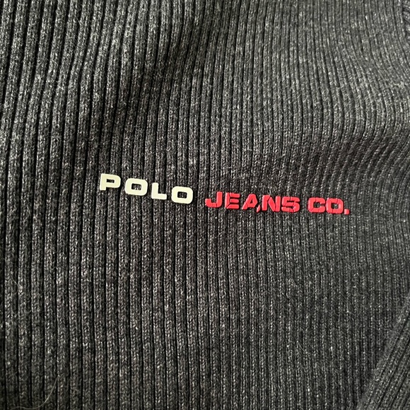Vintage Medium Grey Polo Jeans / Ralph Lauren Crewneck - Picture 2 of 3